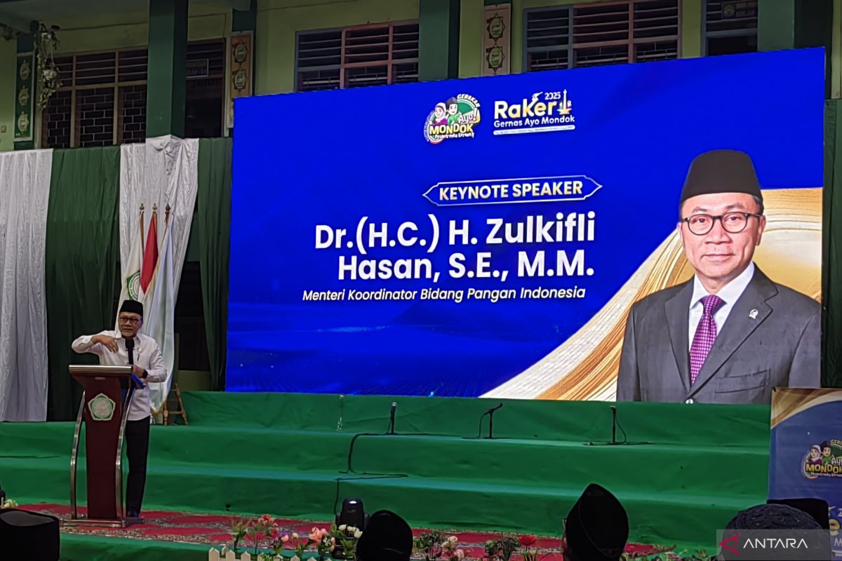 Menko Pangan minta ponpes perkuat pemberdayaan ekonomi umat