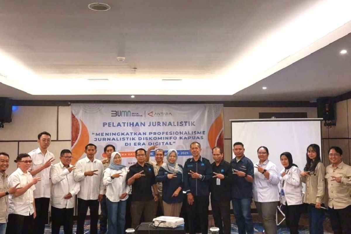 Diskominfosantik Kapuas-ANTARA tingkatkan kemampuan jurnalistik ASN di era digital