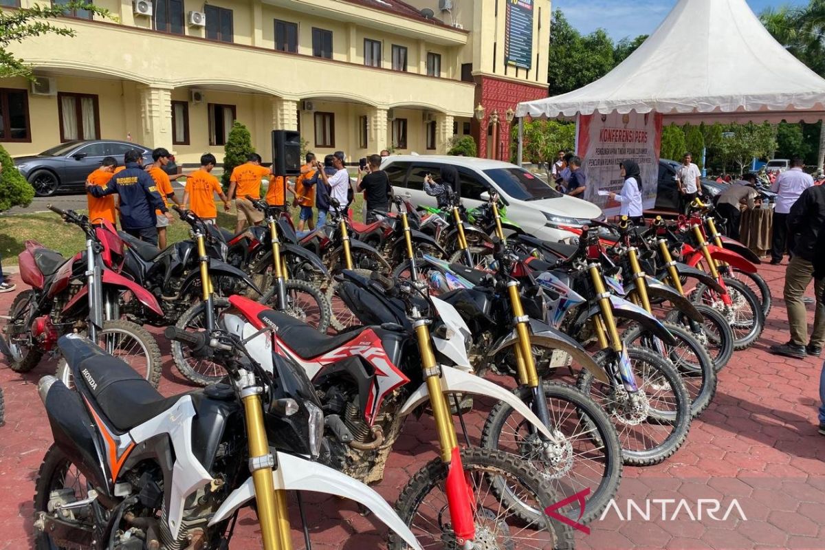 Polda Sultra sita 73 motor ungkapan sindikat pencuri kendaraan bermotor