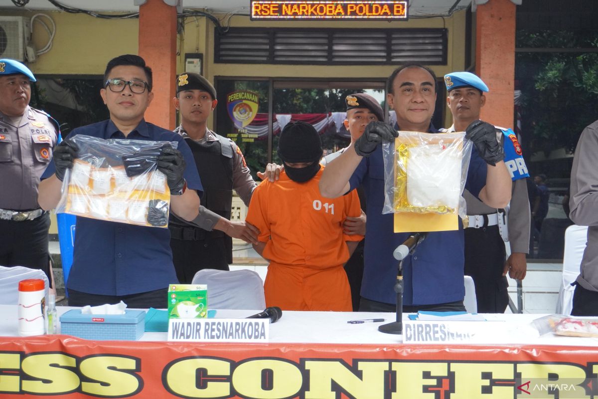 Polda Bali tangkap kurir asal Tabanan bawa 1,4 kg sabu