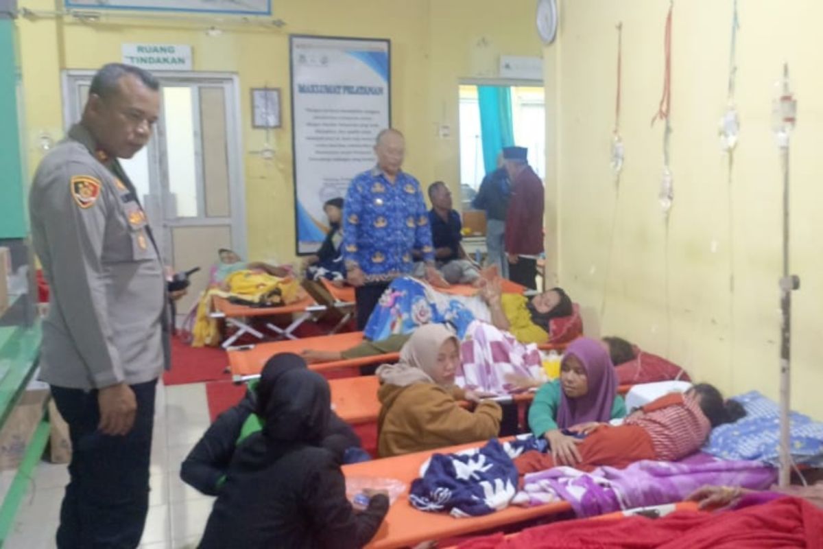 Hundreds of food-poisoned residents in Garut treated by medical teams