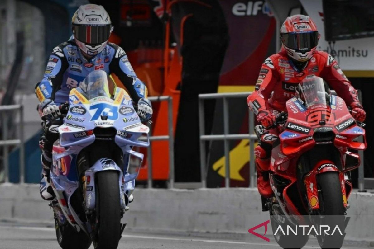 Marc Marquez nantikan pesta juara dunia ketujuh di MotoGP Jepang