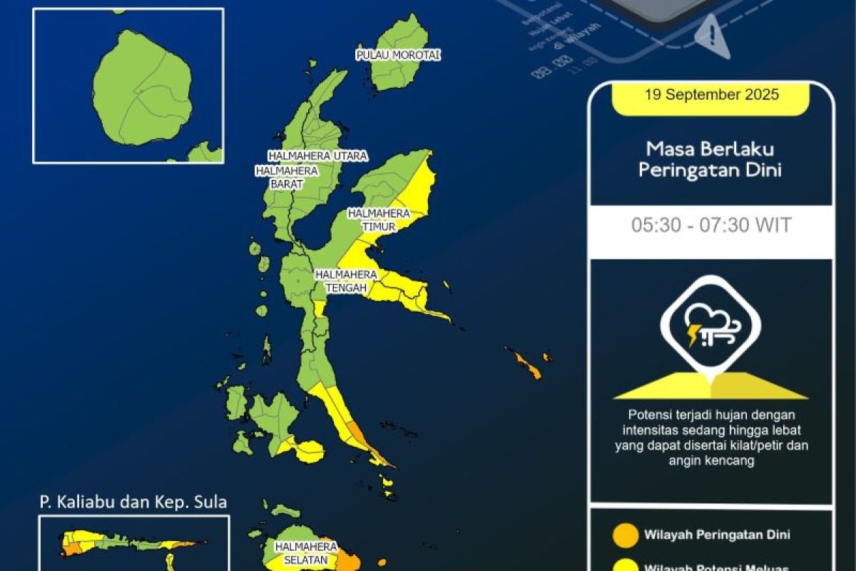 BMKG ingatkan warga Maluku Utara waspada cuaca ekstrem