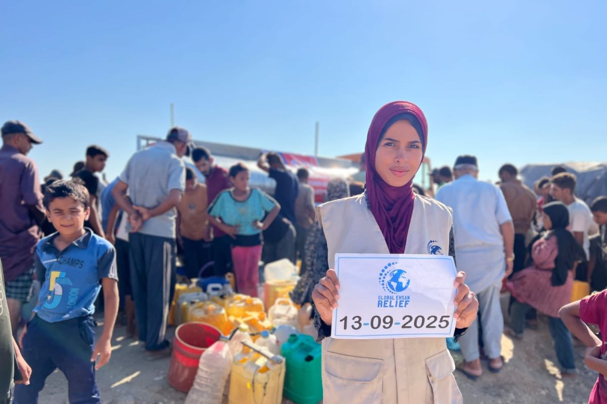 GER Indonesia distribusi air bersih dan makanan untuk warga Gaza