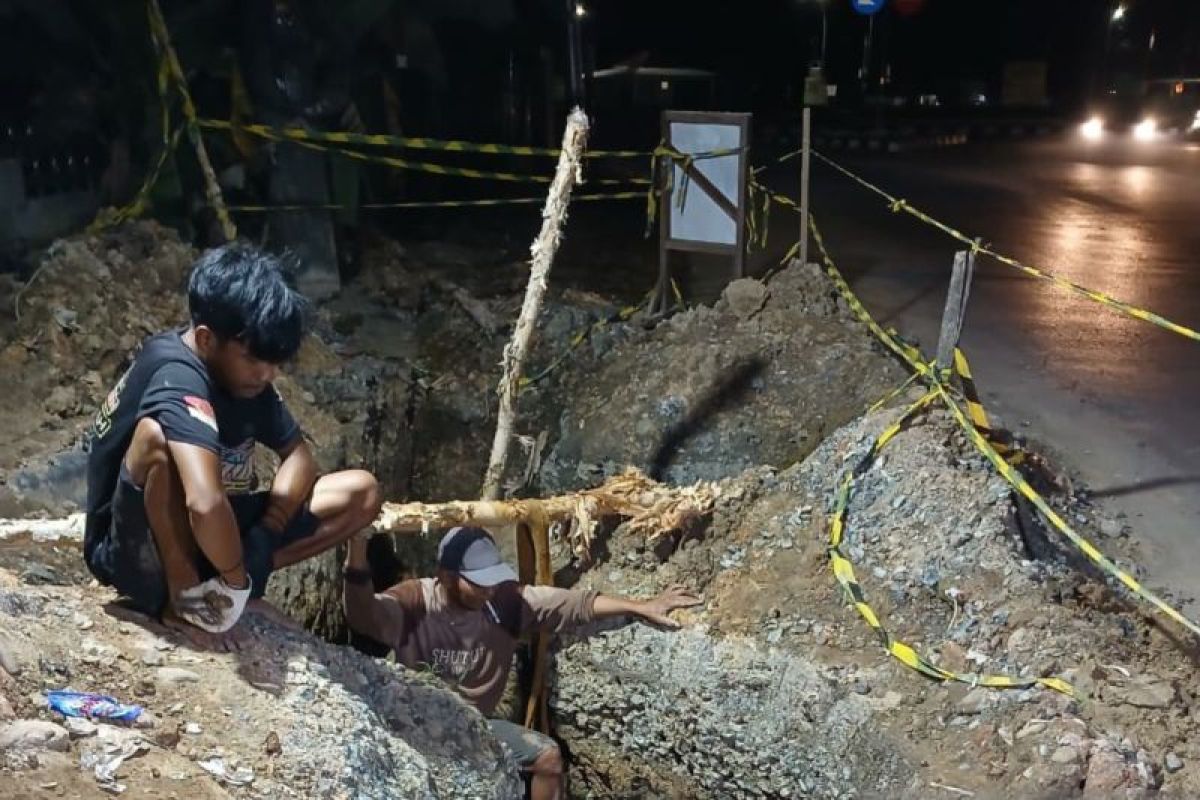 PDAM Tapin tuntas relokasi pipa demi proyek jalan nasional