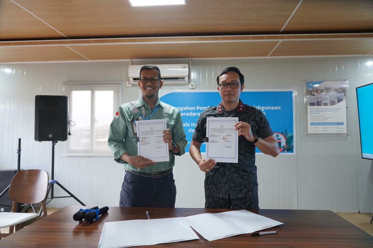 PT Vale dan BNN teken kerjasama komitmen anti narkoba di Morowali