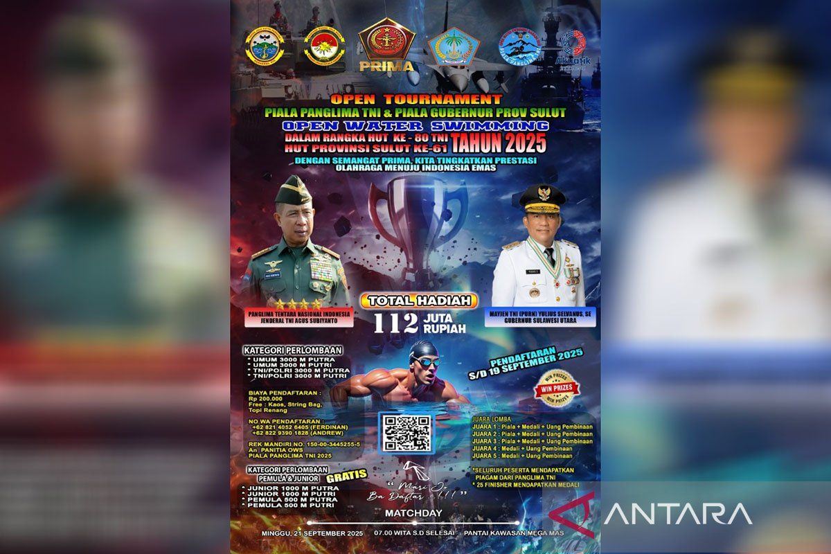 Kodaeral VIII gelar 'Open Water Swimming Manado 2025'