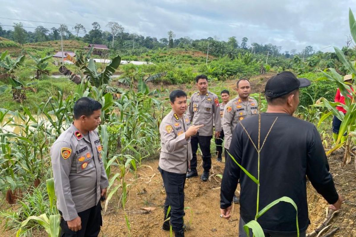 Karo SDM Polda Kaltara Pantau Ketahanan Pangan di Malinau