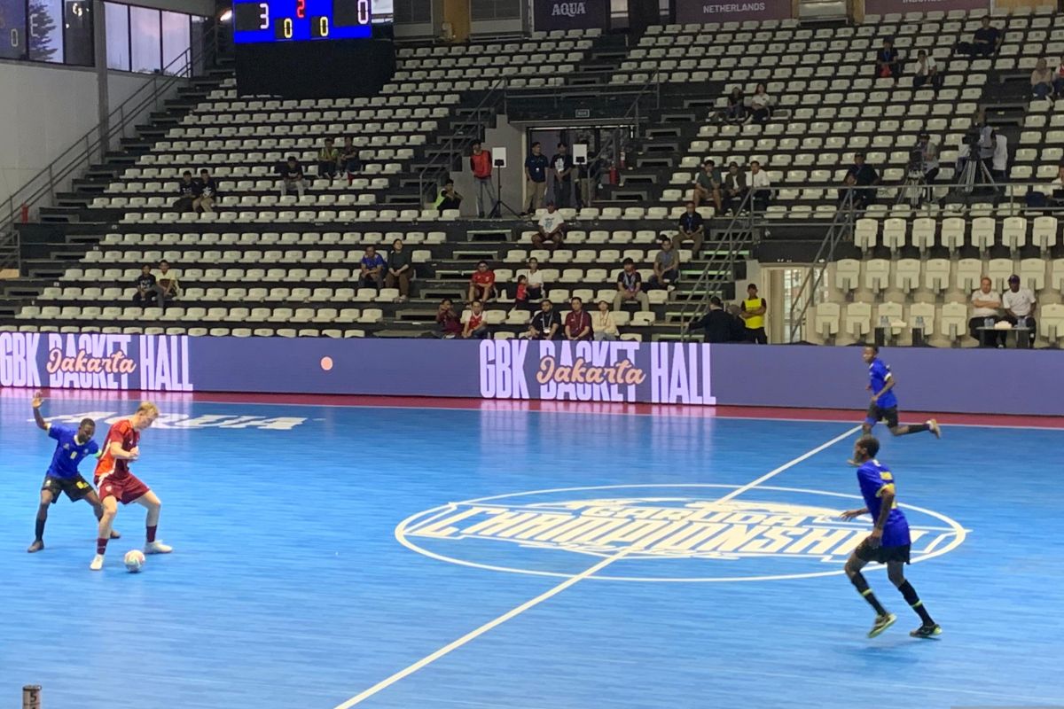 Latvia hajar Tanzania 3-0 di Futsal Four Nations Cup 2025