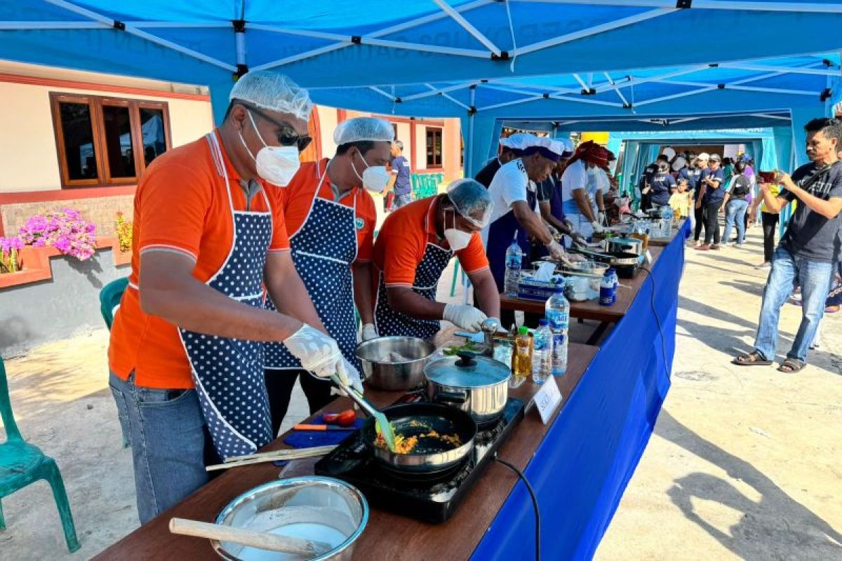 Kolaborasi PLN UP3 Saumlaki-jemaat GPM Sejahtera dukung Electrifying Lifestyle lewat lomba pangan lokal