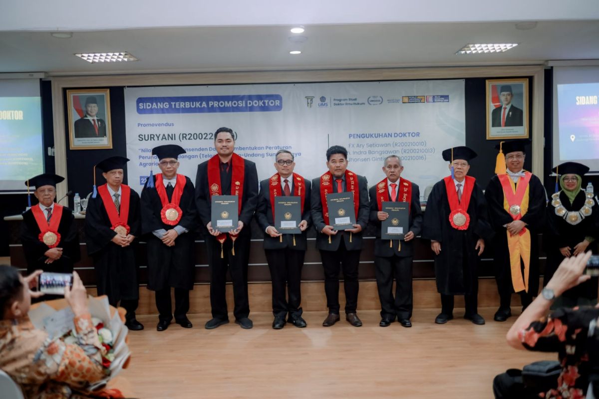 UMS kukuhkan empat Doktor Ilmu Hukum