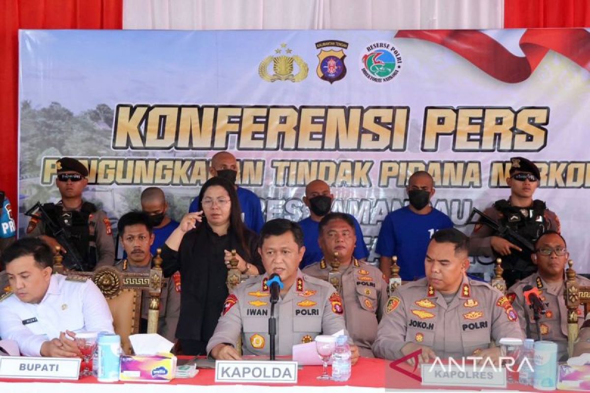 Polda Kalteng gagalkan penyelundupan 46,7 kg sabu jaringan Malaysia-RI