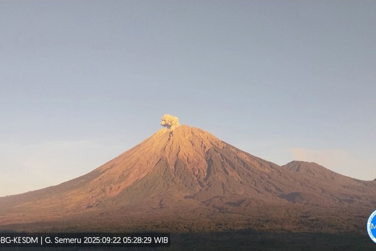 Gunung Semeru erupsi tinggi letusan 700 meter