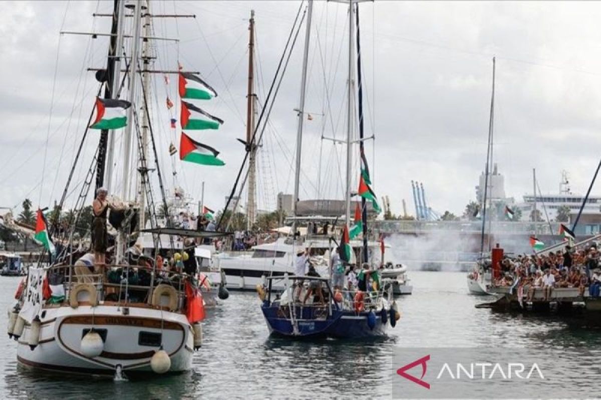 11 kapal tambahan berlayar ke Gaza untuk tembus blokade Israel