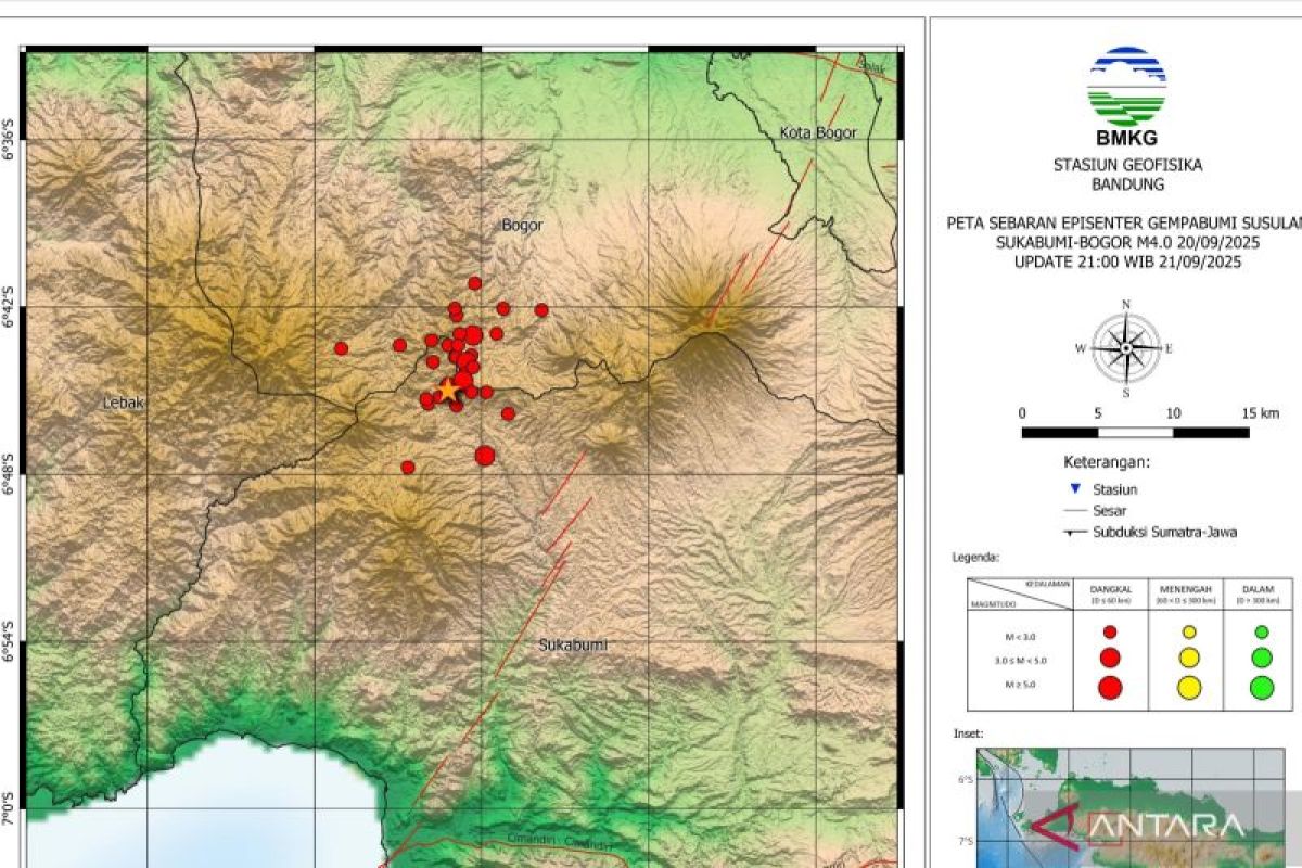 BMKG: Gempa beruntun di Sukabumi dipicu aktivitas sesar aktif