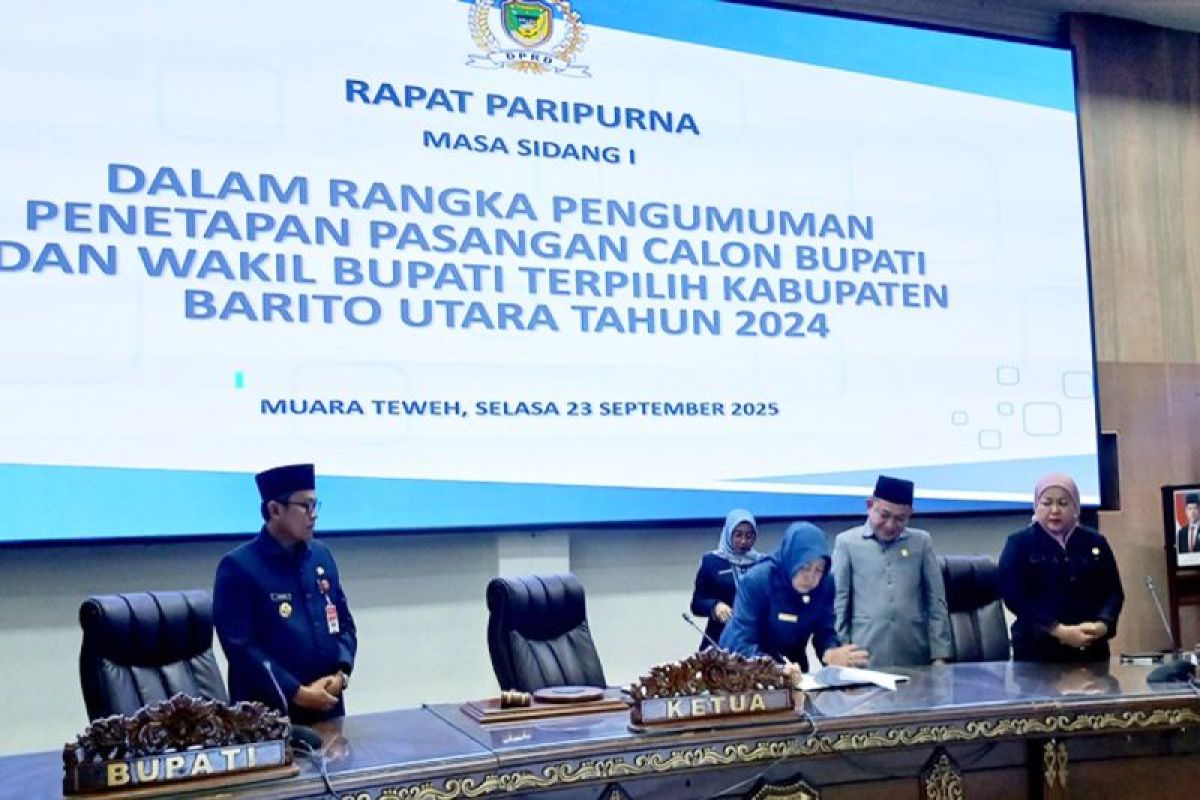 DPRD Barut tetapkan Shalahuddin-Felix sebagai bupati dan wakil bupati terpilih