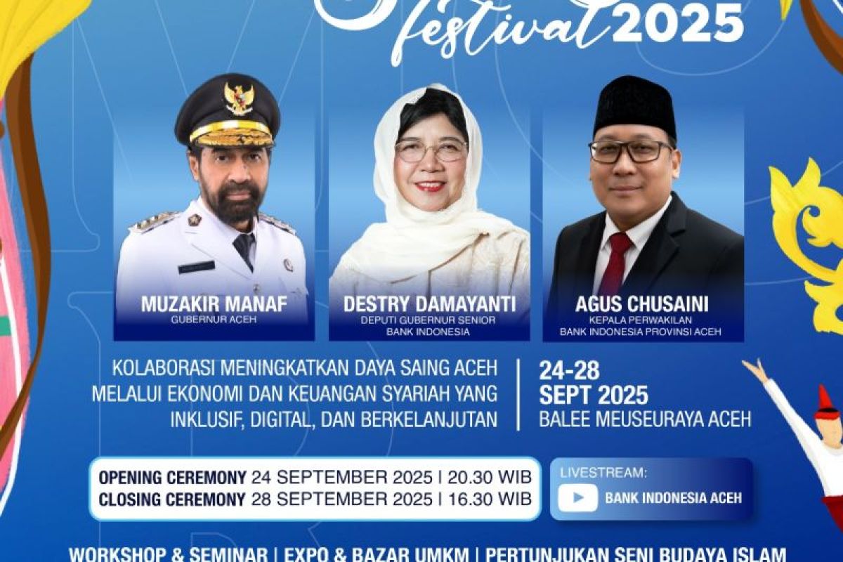 Meuseuraya Festival BI Aceh 2025 dimulai malam ini, catat agendanya