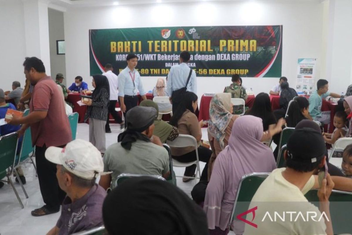 Bakti Teritorial Prima Korem 051/Wijayakarta disambut antusias warga