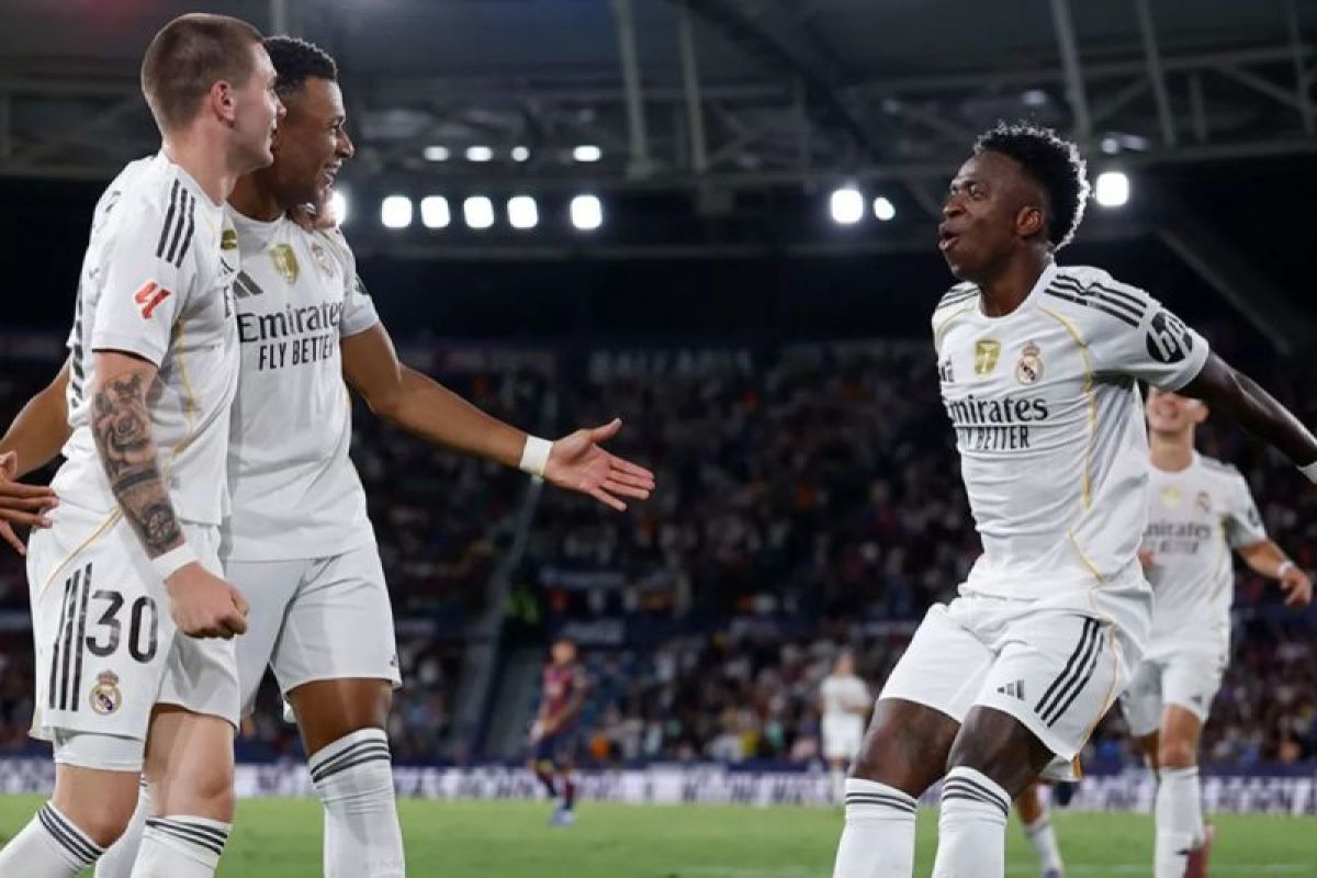Masih Perkasa! Real Madrid Libas Levante 4-1, Rekor Sempurna Terjaga