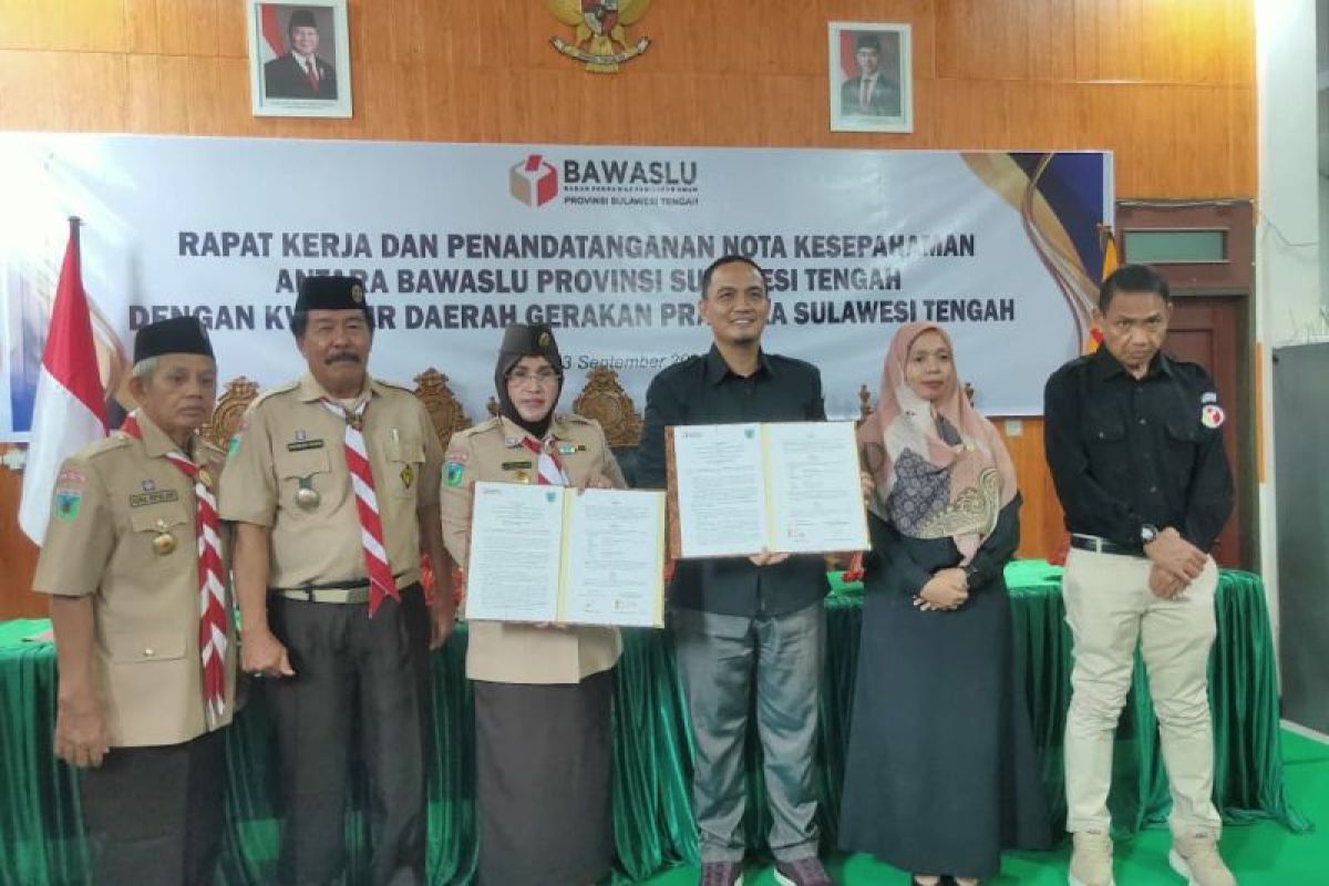 Bawaslu gandeng kwarda pramuka sulteng cegah pelanggaran pemilu