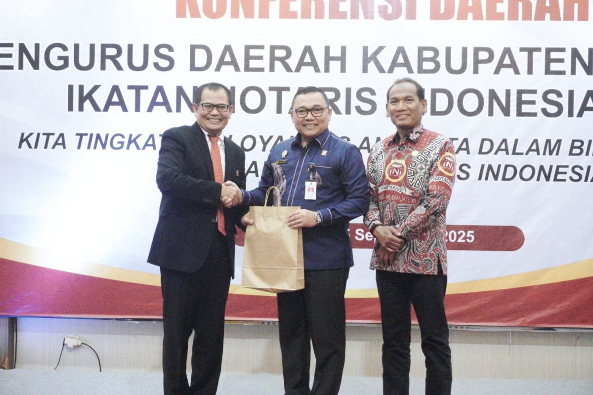 Kakanwil Kemenkum Jateng buka Konferda Pengda INI Boyolali