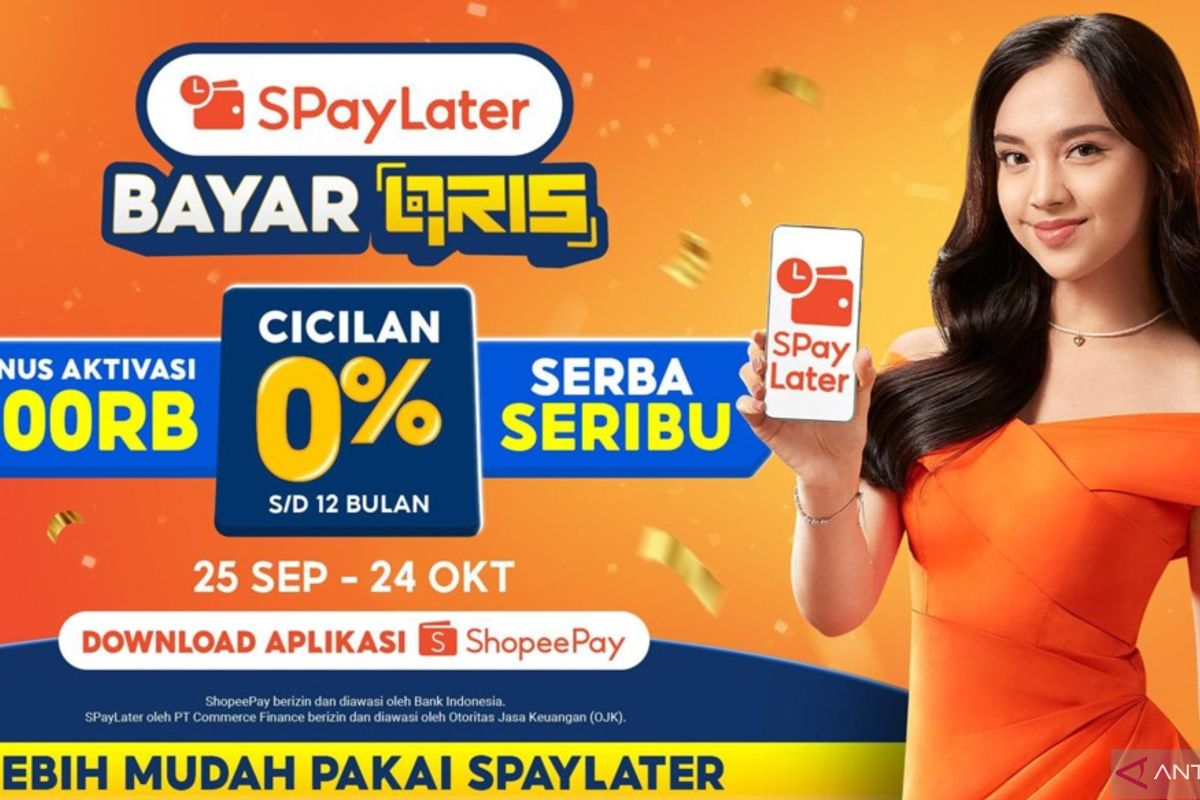 Promo SPayLater Bayar QRIS belanja lebih mudah Cicilan 0 persen