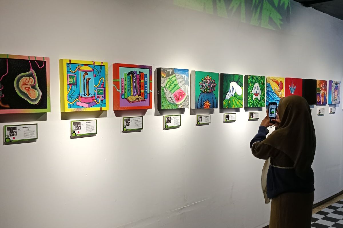 Pameran lukisan"Mini Mive" di Makassar, Ajak masyarakat bangkit