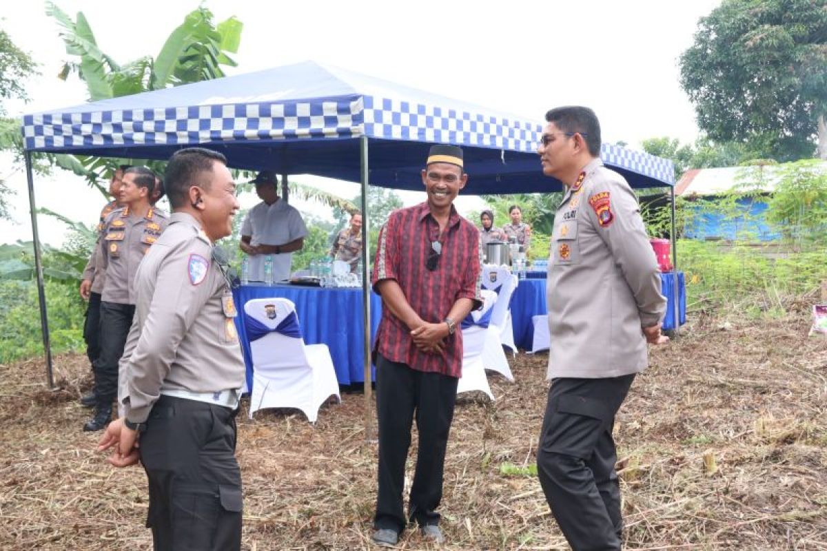 Kapolda Kaltara Cek  Lahan Yang Rencananya Untuk Bangun Pos PJR Ditlantas Polda Kaltara