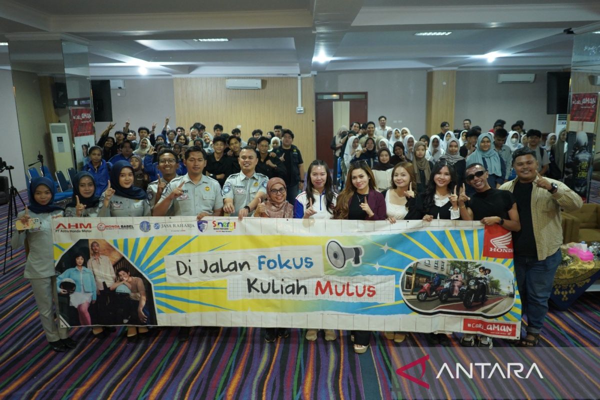 Honda Babel ajak mahasiswa UBB tingkatkan kesadaran keselamatan berkendara