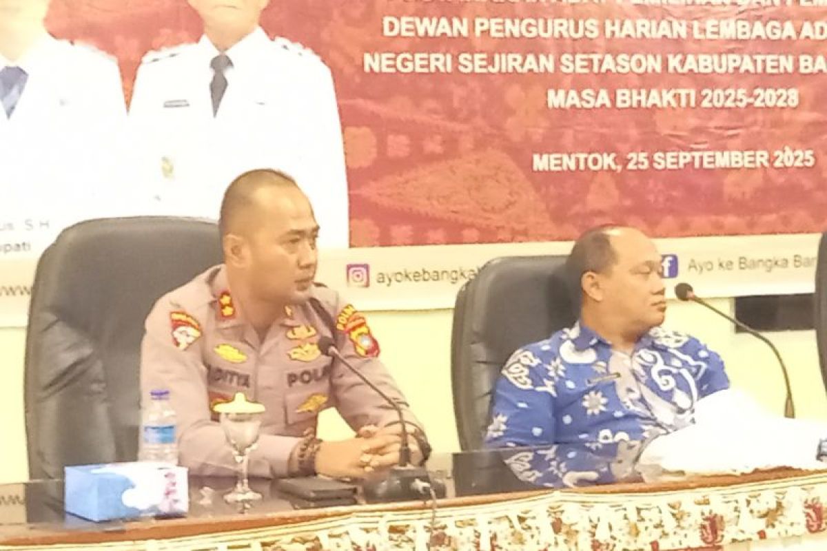 Polres Bangka Barat kuatkan sinergi pemangku adat jaga keamanan