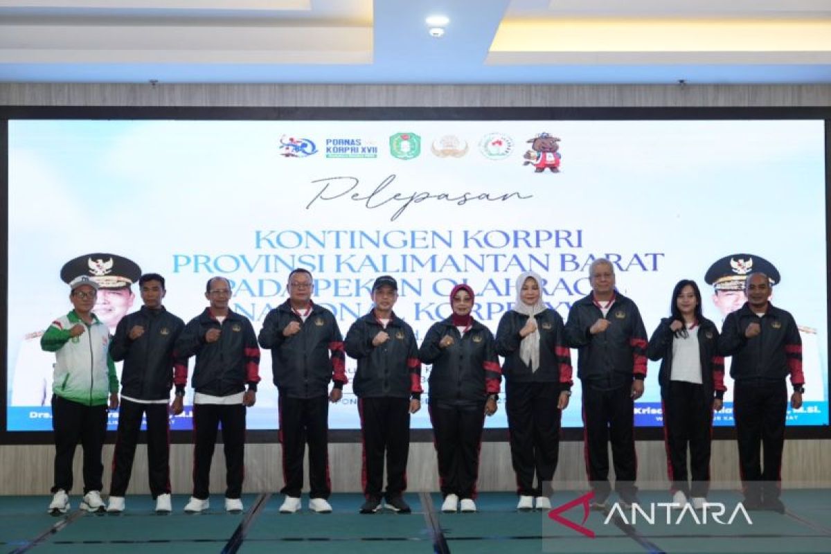 Ria Norsan lepas kontingen KORPRI ke PORNAS XVII Palembang