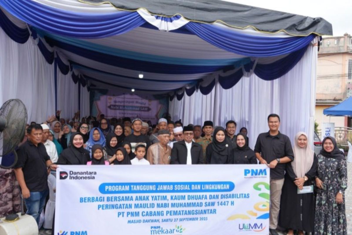 PT PNM Pematangsiantar gelar peringatan Maulid Nabi Muhammad bersama anak yatim, kaum dhuafa dan disabilitas