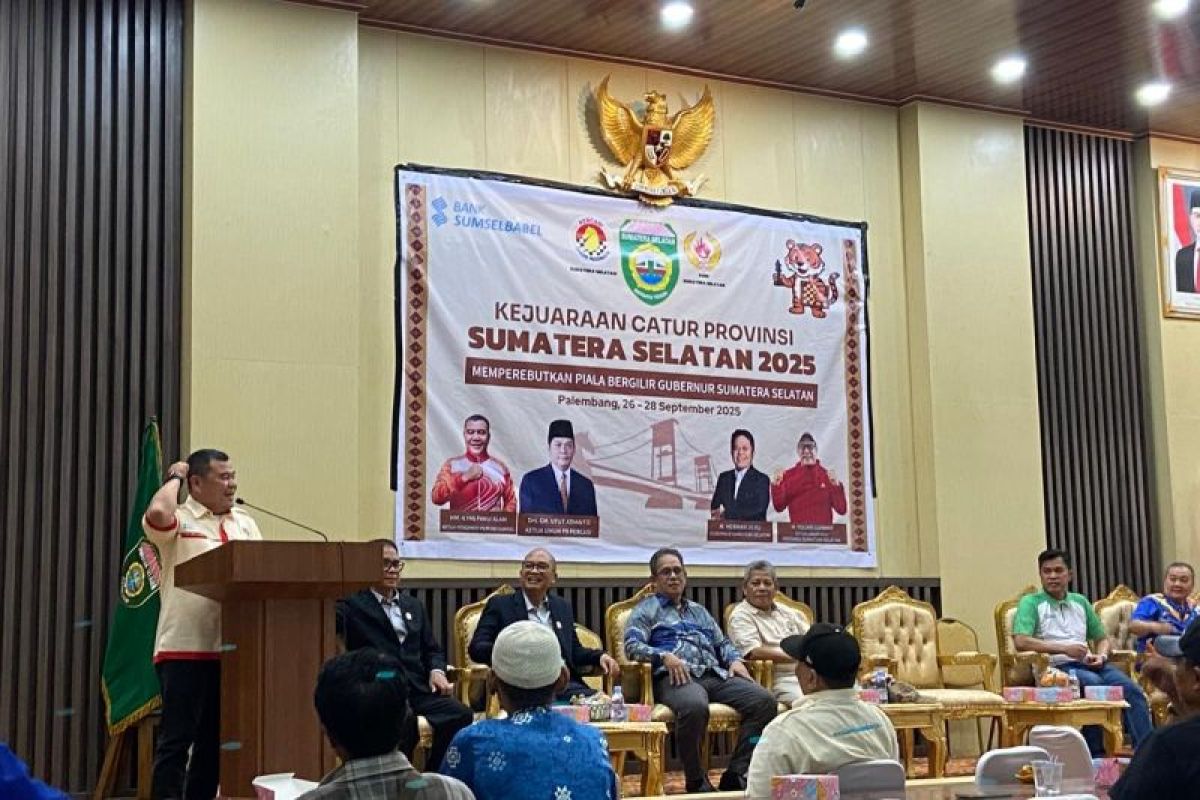 Sumsel gelar kejuaraan catur cetak atlet level internasional