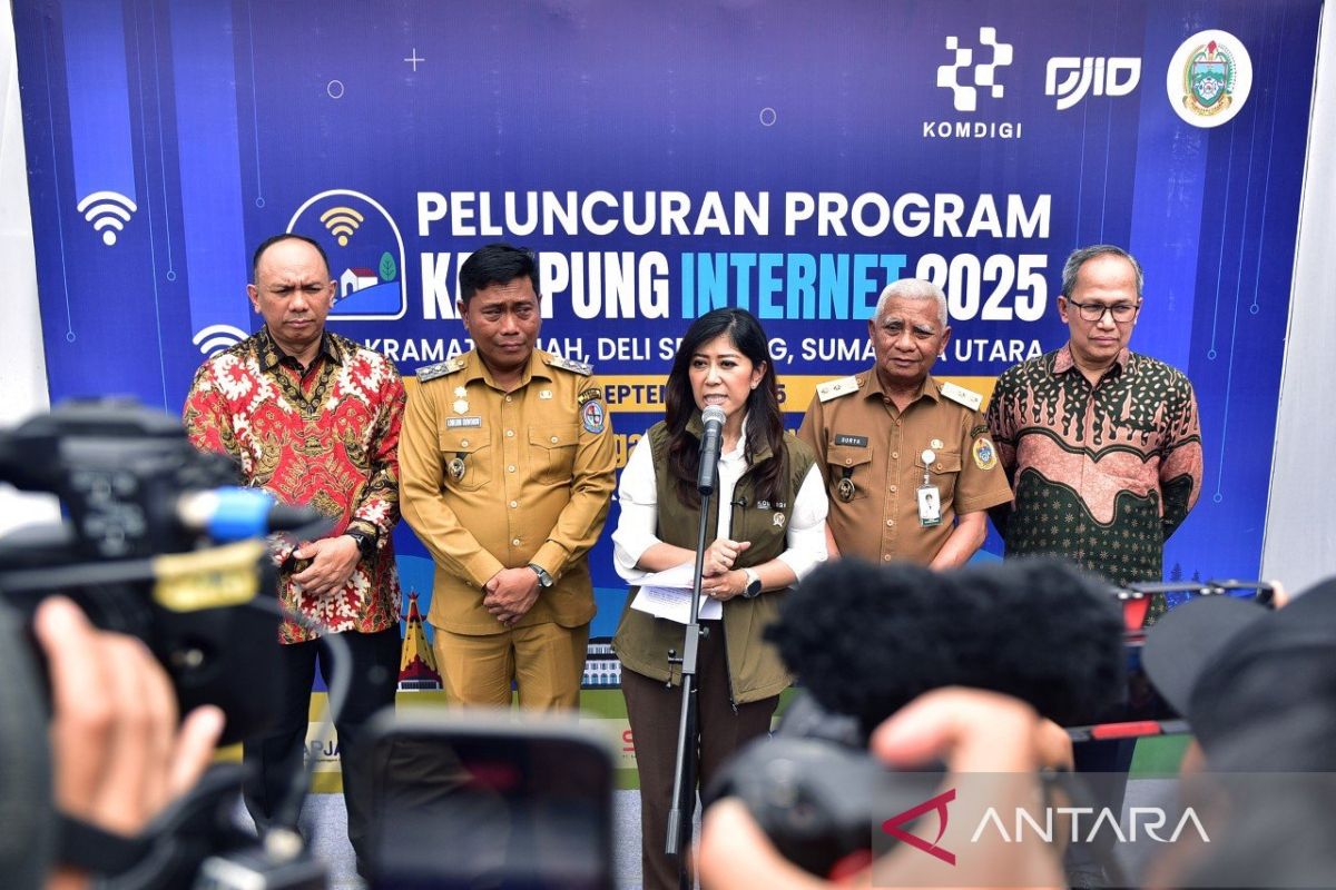Menteri Komdigi: lima provinsi dapat manfaat dari Kampung Internet