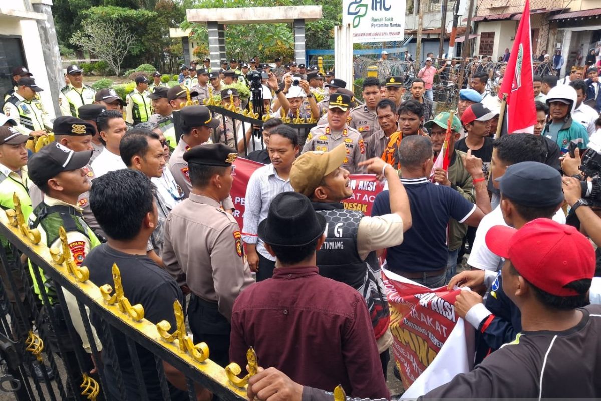 Pertamina EP Rantau didemo terkait MoU Helsinki, BPMA hingga dana CSR