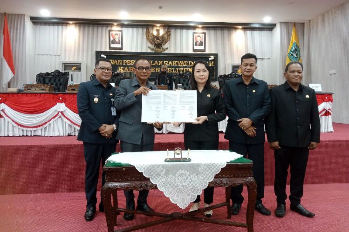 DPRD Belitung sahkan raperda penanganan kawasan perumahan dan permukiman kumuh