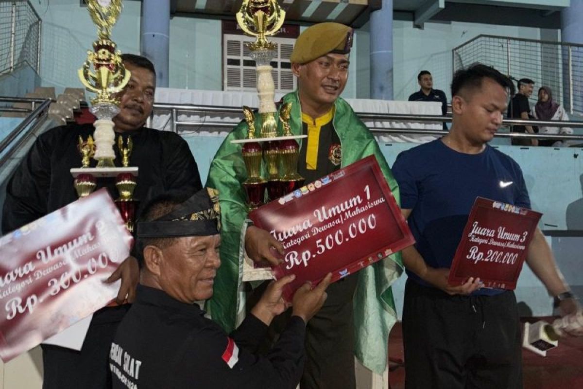 Pencak Silat Militer Korem 042/Gapu juara umum Kejurnas silat di Jambi