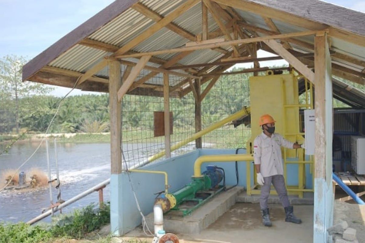 Limbah sawit GMM di Halmahera Selatan diolah jadi pupuk untuk suburkan tanah