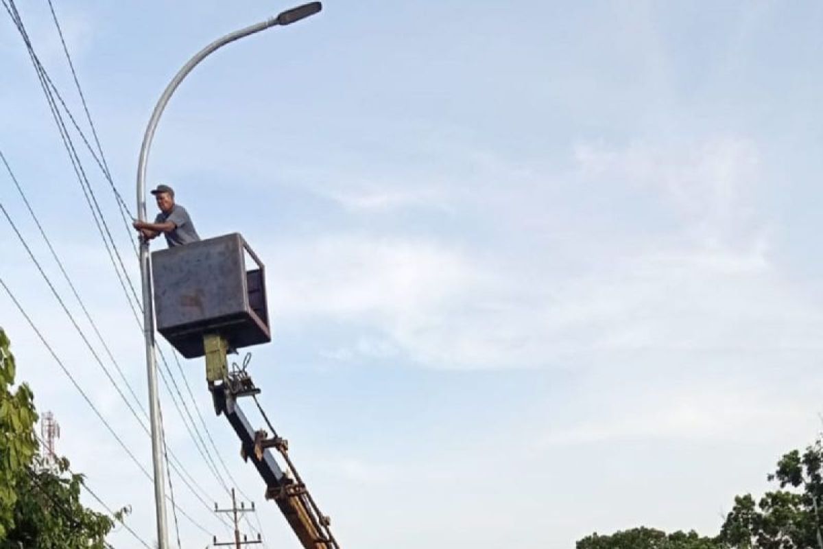 LPJU jalan nasional di Serdang Bedagai terangnya hanya sehari