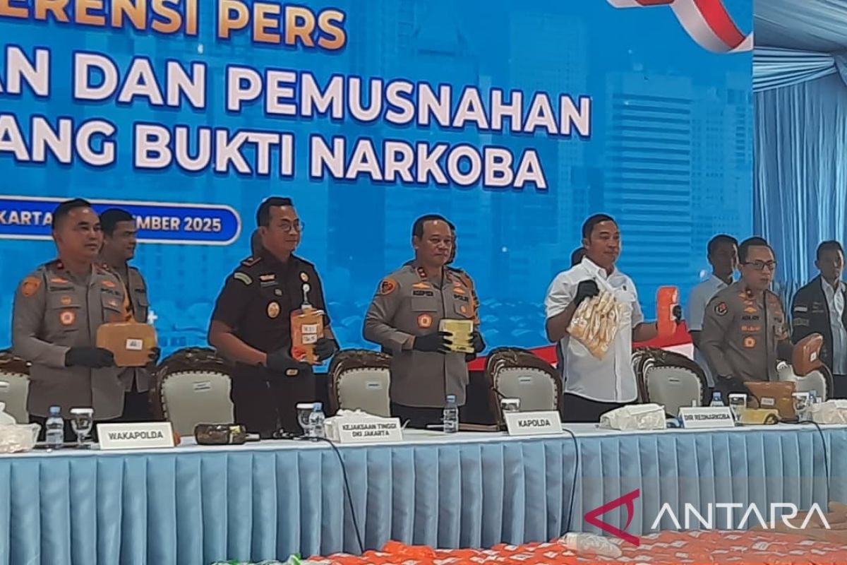 Polda Metro Jaya sita 1,14 ton narkoba senilai Rp1,13 triliun