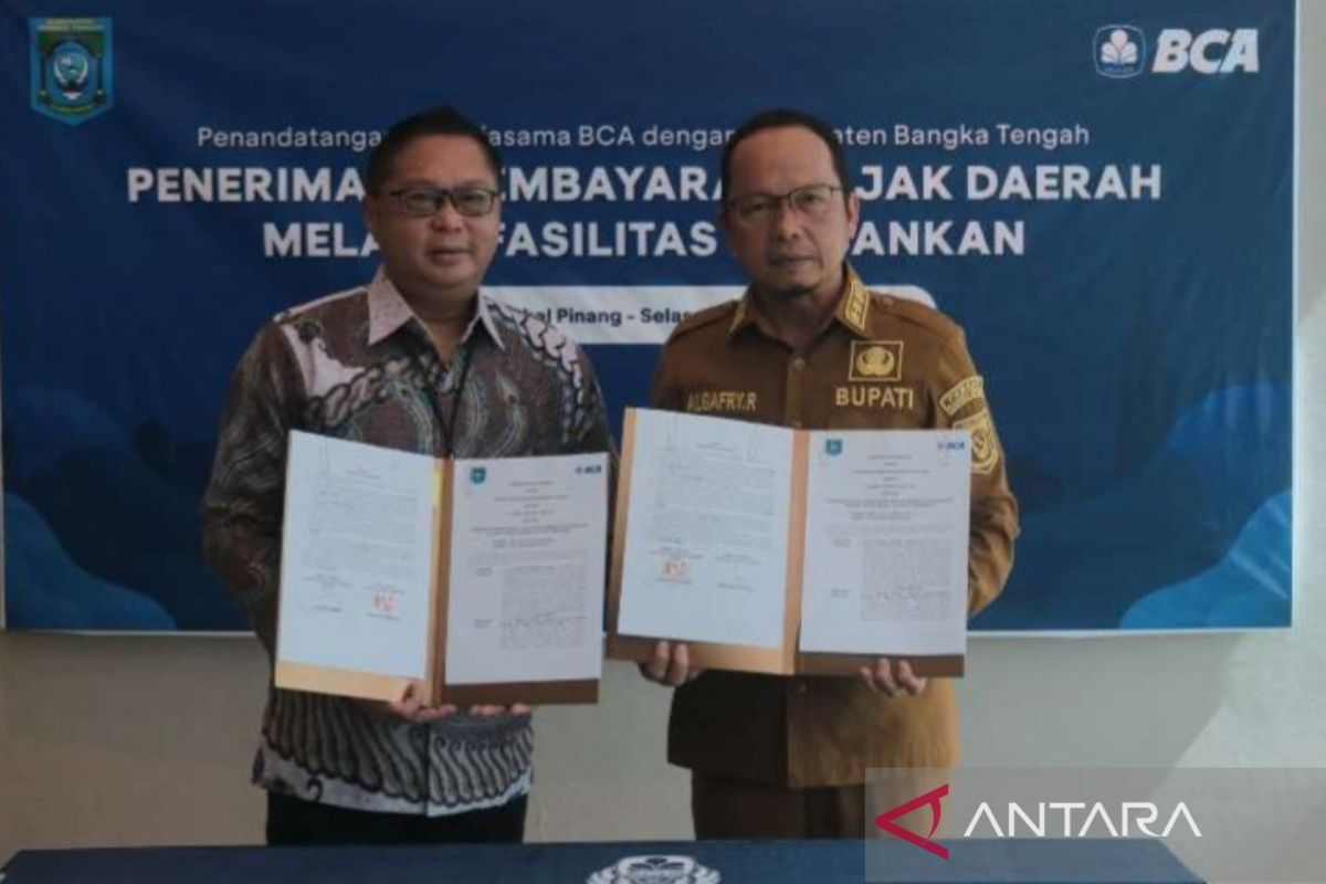 Bangka Tengah gandeng BCA permudah pembayaran pajak daerah