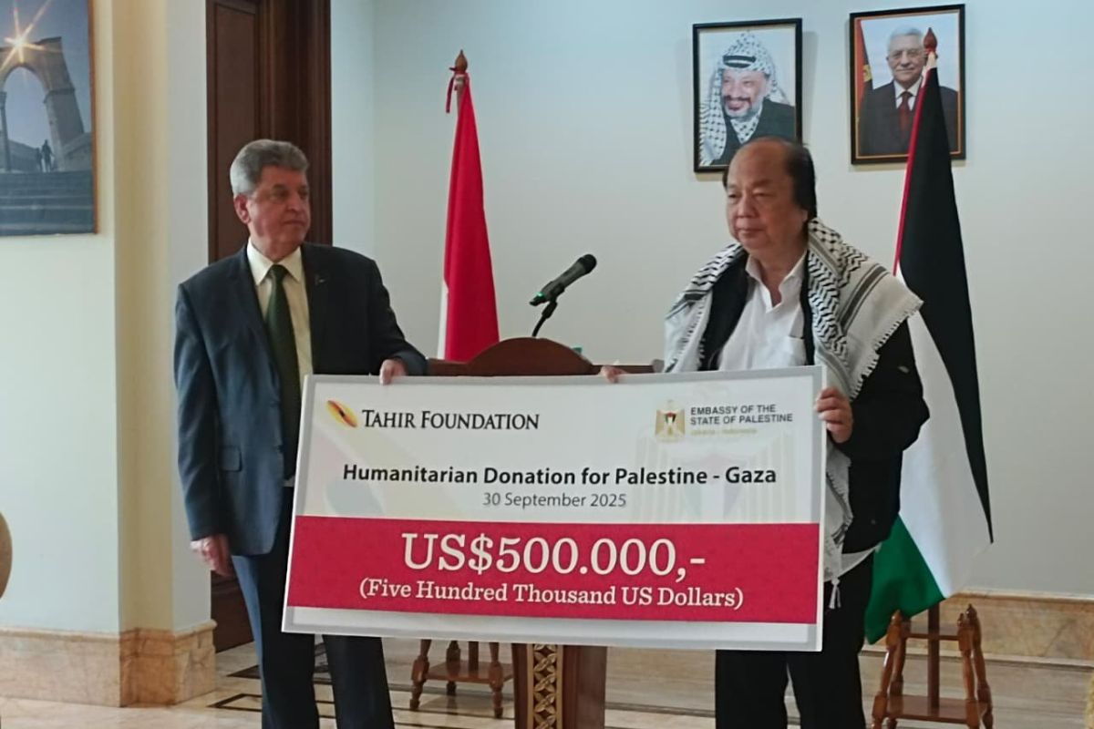 Tahir Foundation sumbang Rp8,3 miliar untuk rumah sakit Palestina