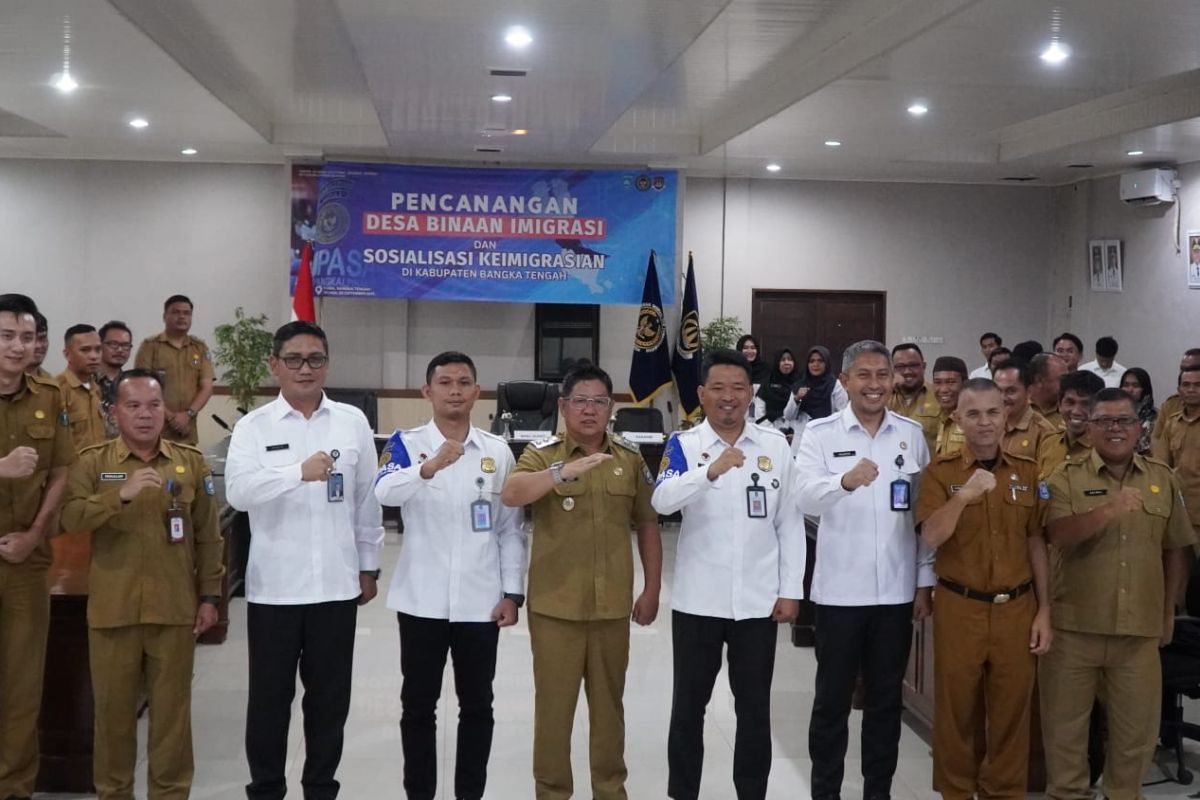 Imigrasi Pangkalpinang canangkan desa binaan imigrasi di Bangka Tengah