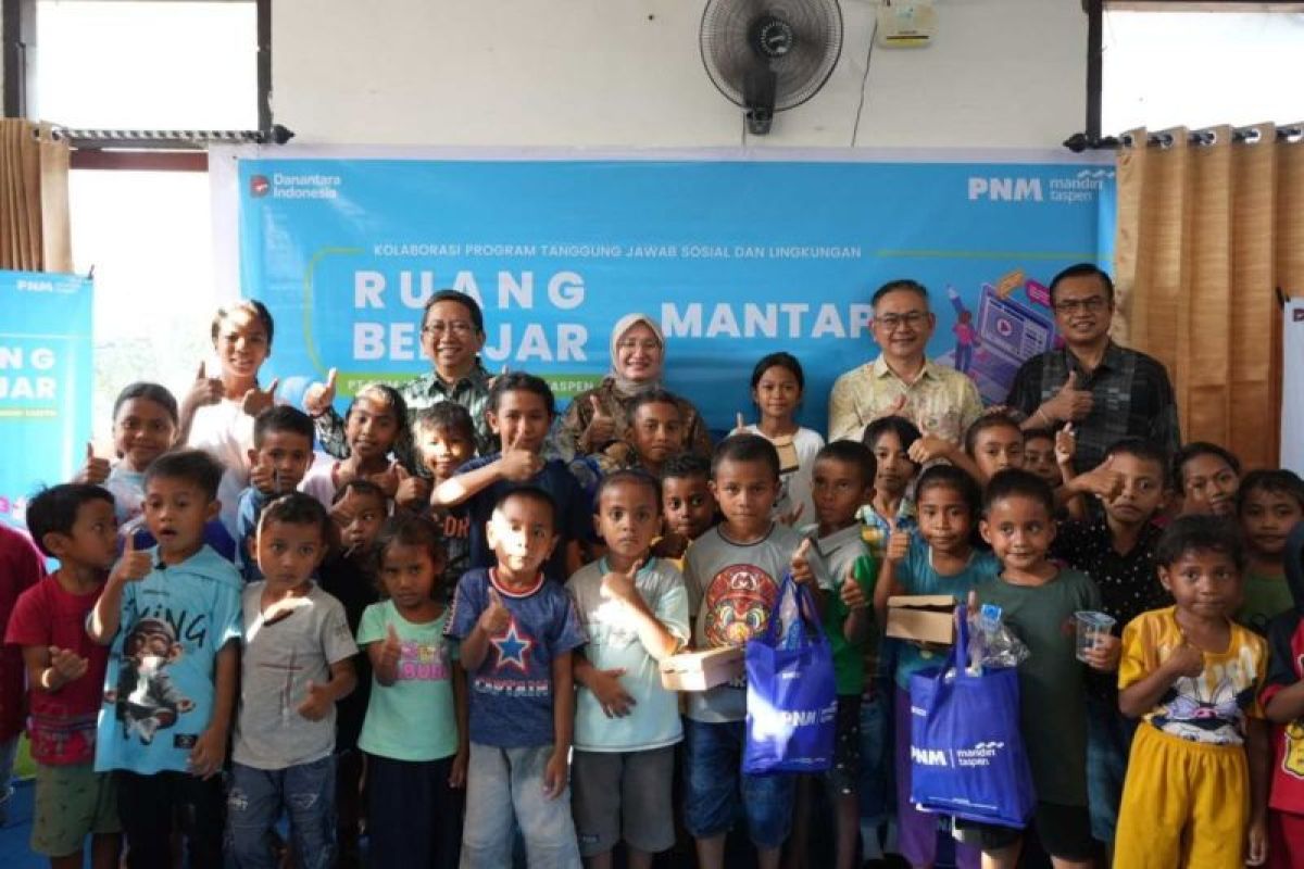 Bank Mandiri Taspen resmikan Ruang Belajar Mantap di Fatululi Kupang