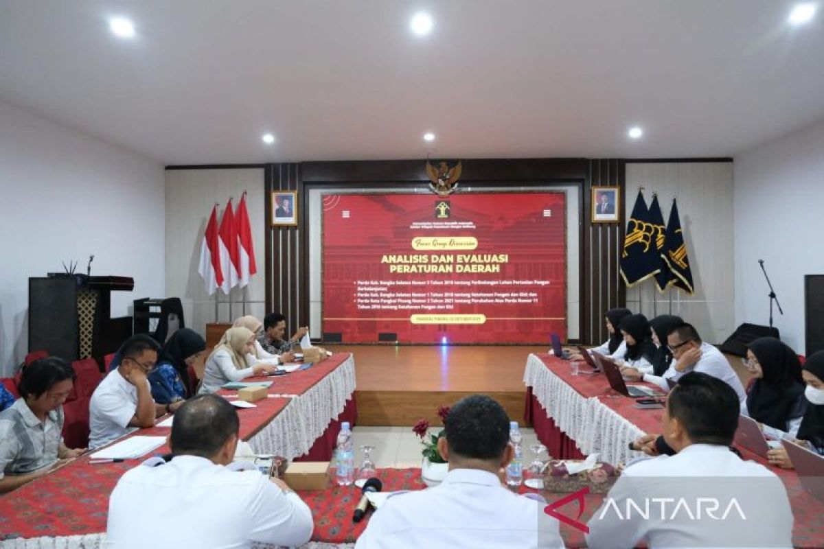 Kanwil Kemenkum Babel evaluasi perda ketahanan pangan