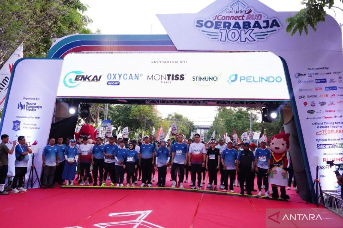 Bank Jatim JConnect Run Soerabaja 10K gerakkan ekosistem ekonomi digital