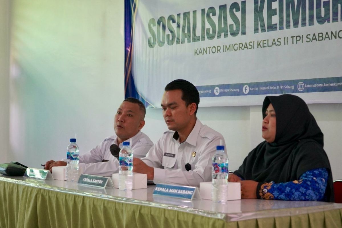 Imigrasi Sabang edukasi siswa dan guru MAN Sabang tentang TPPO dan tugas keimigrasian