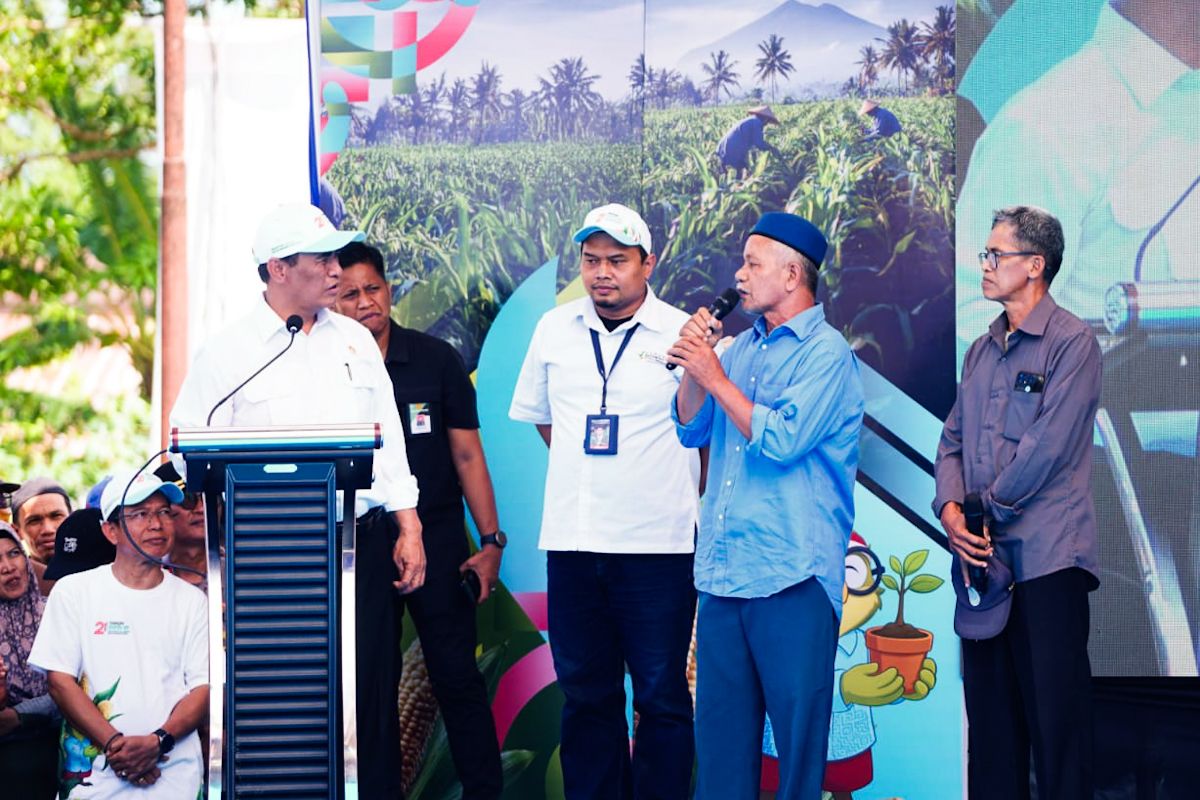 Mentan tegaskan pemerintah komitmen jaga kesejahteraan petani