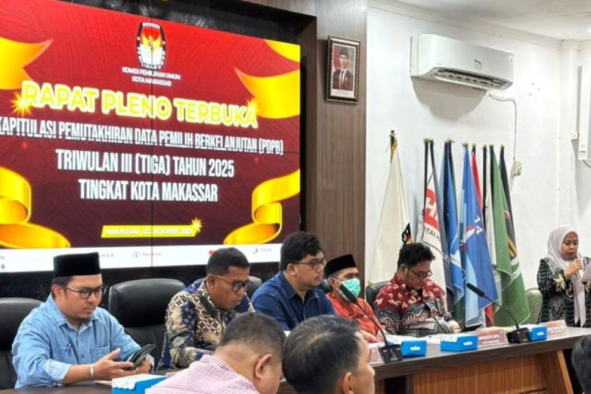 KPU rilis DPT pemilih di Kota Makassar naik menjadi 1.070.078