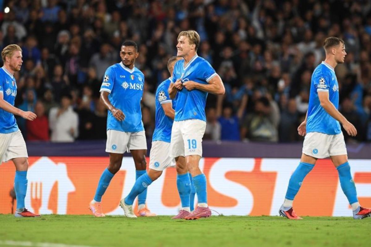 Hojlund Cetak Brace, Napoli Tumbangkan Sporting CP 2-1